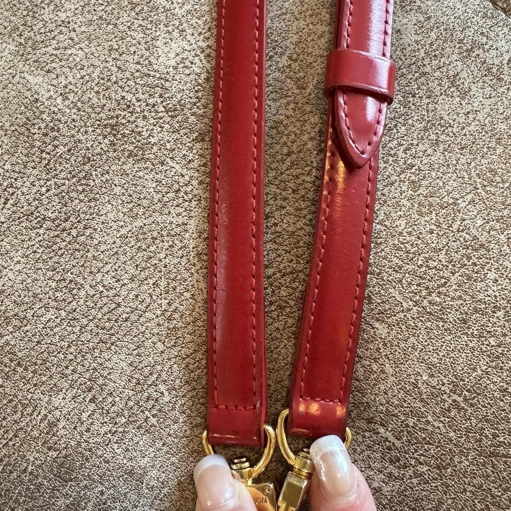 Louis Vuitton Red Epi Adjustable Shoulder Strap Crossbody Strap Vintage - Picture 11 of 16